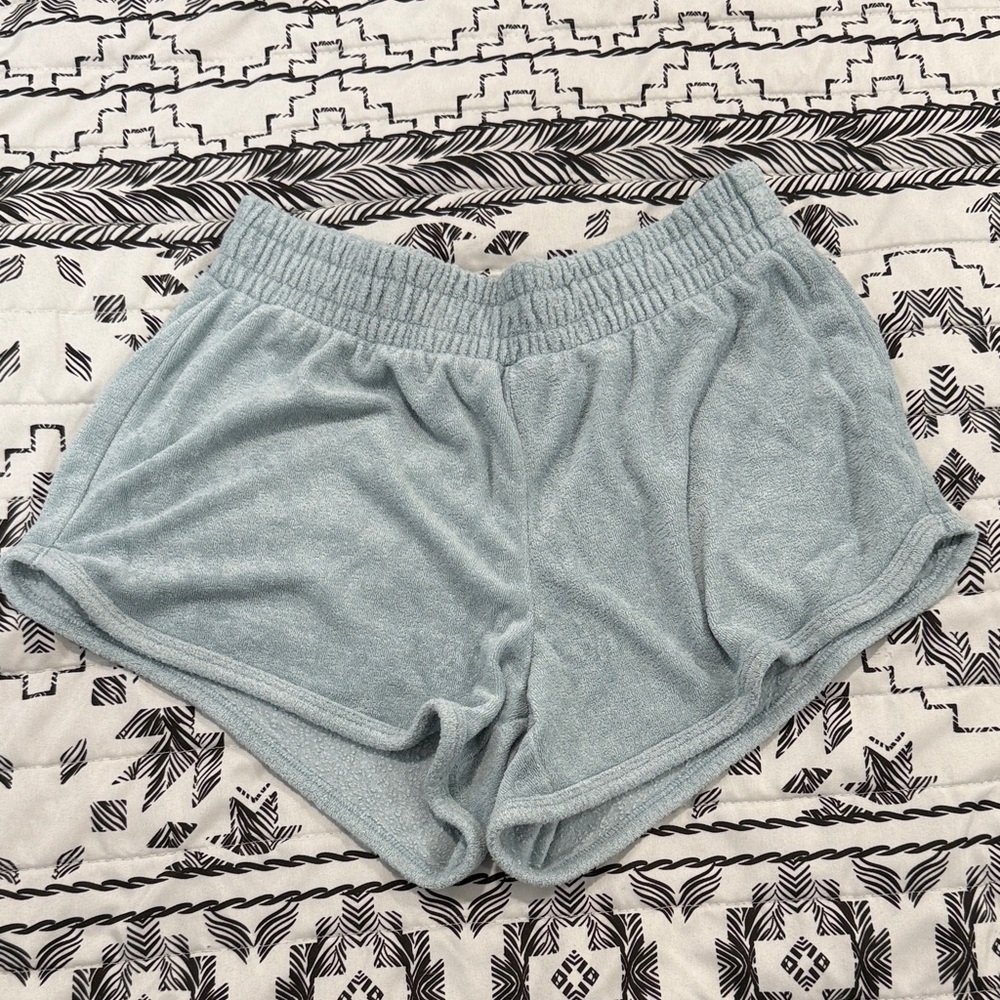 Gilly Hicks Sky Blue Terry Shorts